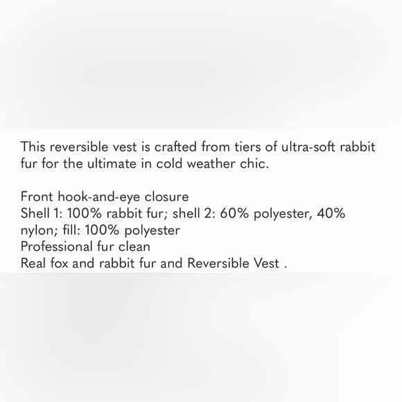 Reversible Fur Hooded Vest - Picture 9 of 9